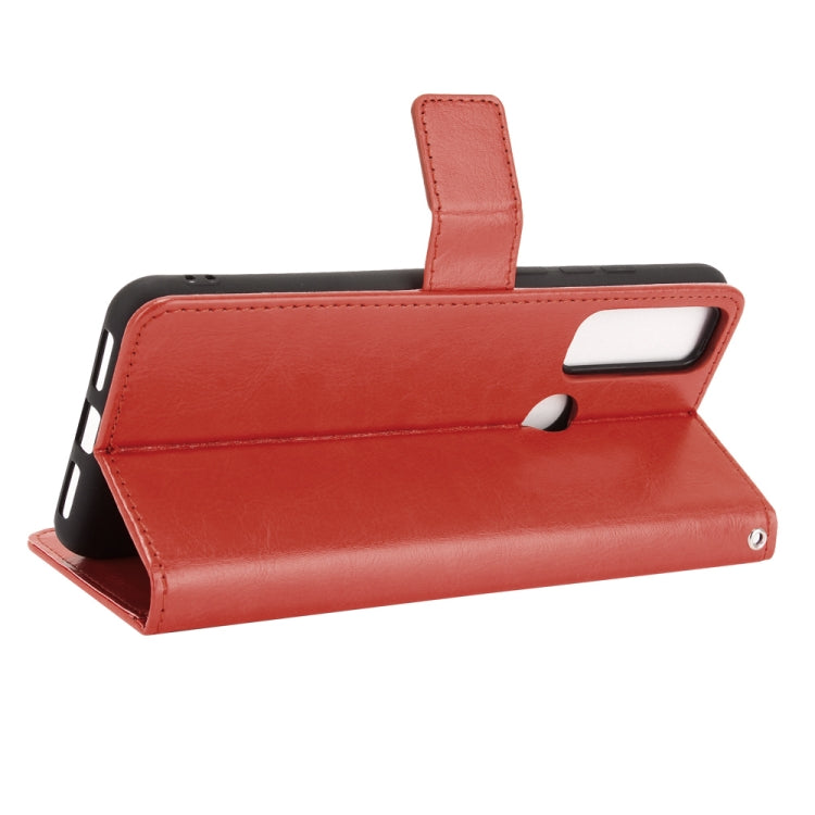 For TCL 20 SE Crazy Horse Texture Horizontal Flip Leather Case with Holder & Card Slots & Lanyard