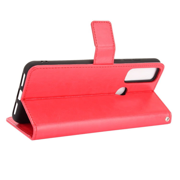 For TCL 20 SE Crazy Horse Texture Horizontal Flip Leather Case with Holder & Card Slots & Lanyard