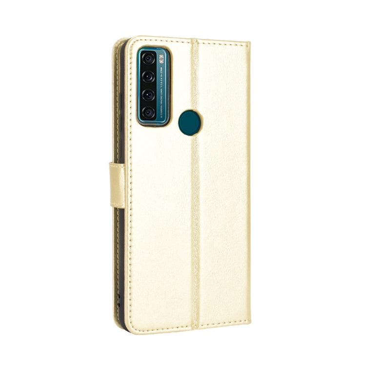 For TCL 20 SE Crazy Horse Texture Horizontal Flip Leather Case with Holder & Card Slots & Lanyard