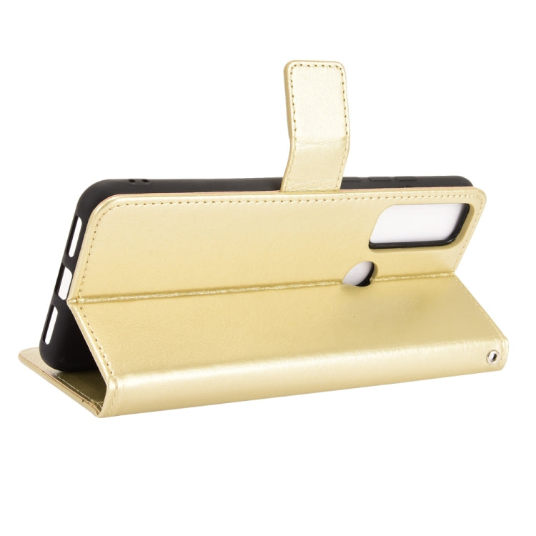 For TCL 20 SE Crazy Horse Texture Horizontal Flip Leather Case with Holder & Card Slots & Lanyard