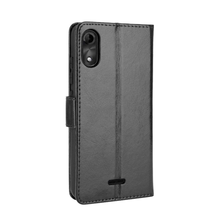 For Wiko Y51 / Sunny 5 Lite Crazy Horse Texture Horizontal Flip Leather Case with Holder & Card Slots & Lanyard