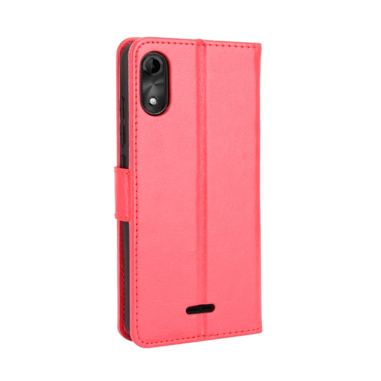 For Wiko Y51 / Sunny 5 Lite Crazy Horse Texture Horizontal Flip Leather Case with Holder & Card Slots & Lanyard