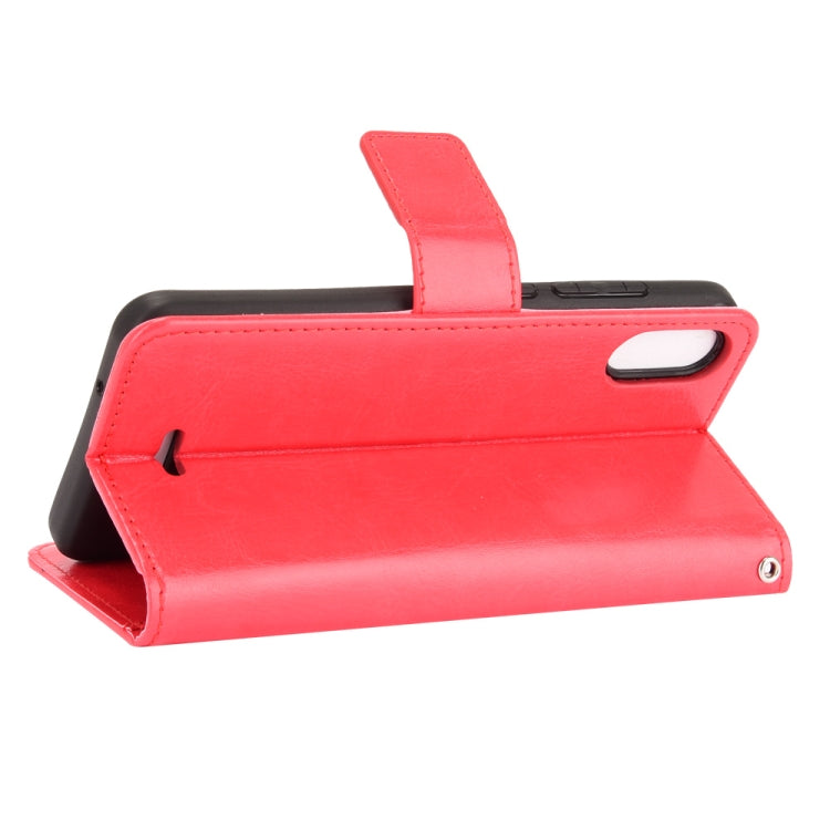 For Wiko Y51 / Sunny 5 Lite Crazy Horse Texture Horizontal Flip Leather Case with Holder & Card Slots & Lanyard