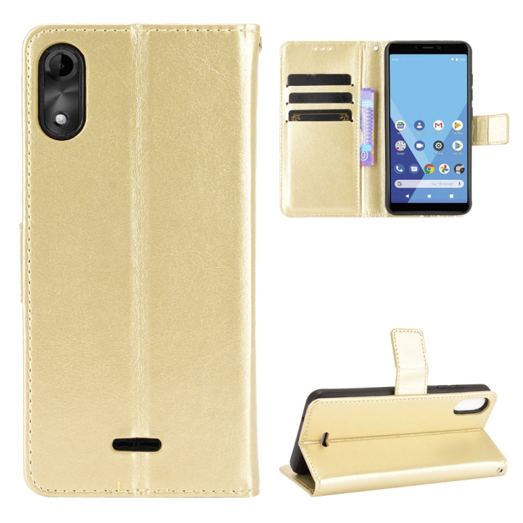 For Wiko Y51 / Sunny 5 Lite Crazy Horse Texture Horizontal Flip Leather Case with Holder & Card Slots & Lanyard