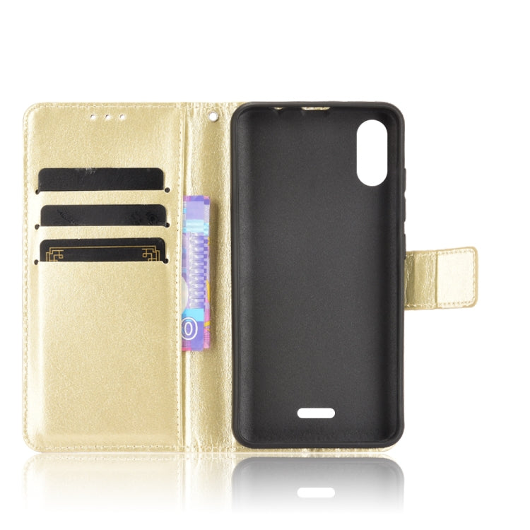 For Wiko Y51 / Sunny 5 Lite Crazy Horse Texture Horizontal Flip Leather Case with Holder & Card Slots & Lanyard