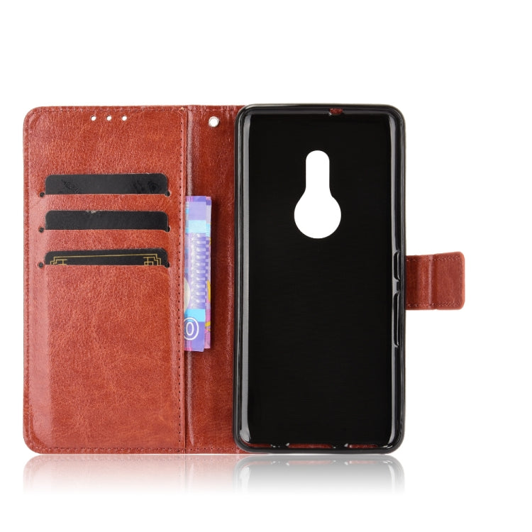 For Fujitsu Arrows Be4 Plus / F-41B Crazy Horse Texture Horizontal Flip Leather Case with Holder & Card Slots & Lanyard