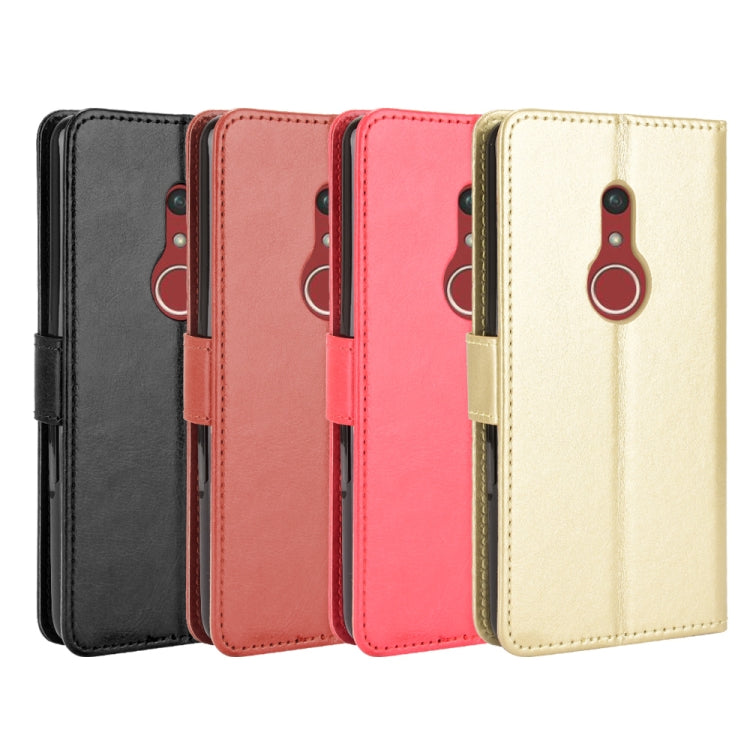 For Fujitsu Arrows Be4 Plus / F-41B Crazy Horse Texture Horizontal Flip Leather Case with Holder & Card Slots & Lanyard