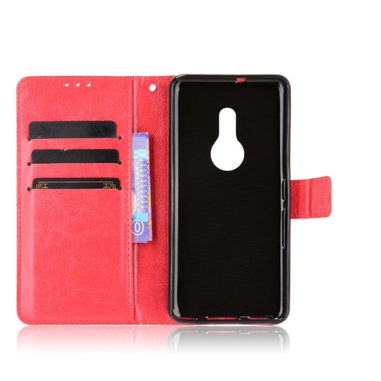 For Fujitsu Arrows Be4 Plus / F-41B Crazy Horse Texture Horizontal Flip Leather Case with Holder & Card Slots & Lanyard