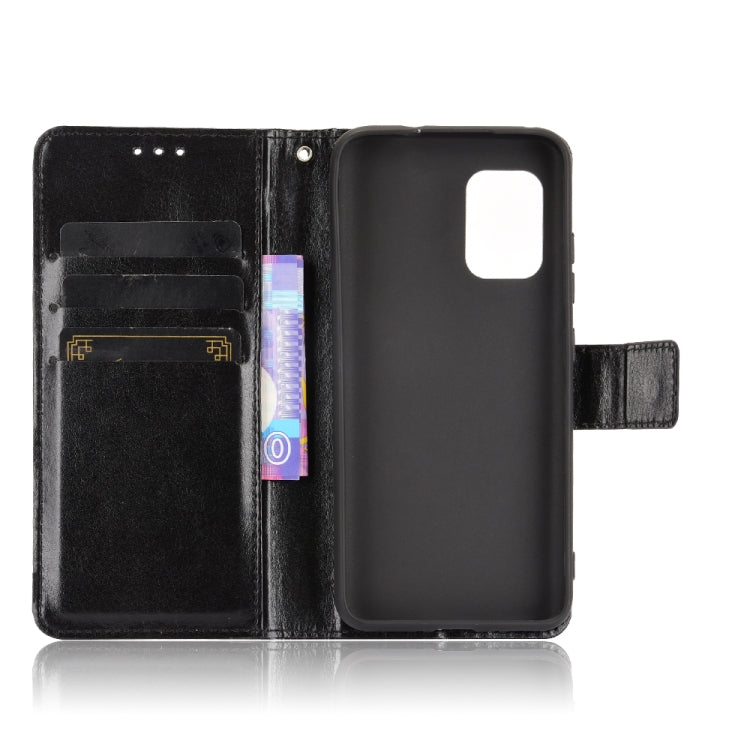 For Asus Zenfone 8 ZS590KS Crazy Horse Texture Horizontal Flip Leather Case with Holder & Card Slots & Lanyard
