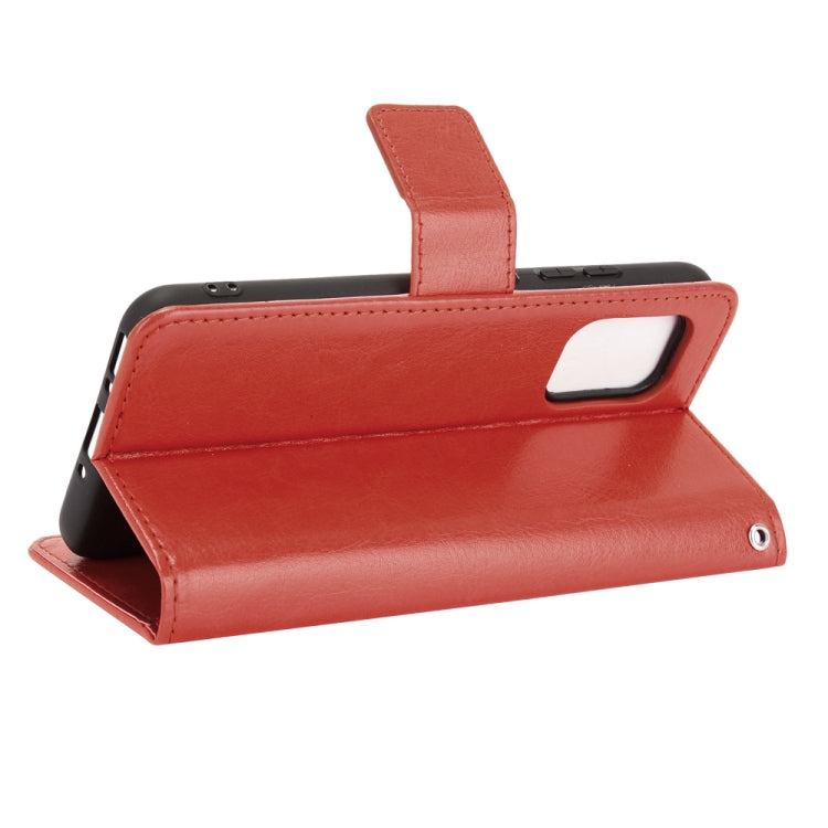 For Asus Zenfone 8 ZS590KS Crazy Horse Texture Horizontal Flip Leather Case with Holder & Card Slots & Lanyard
