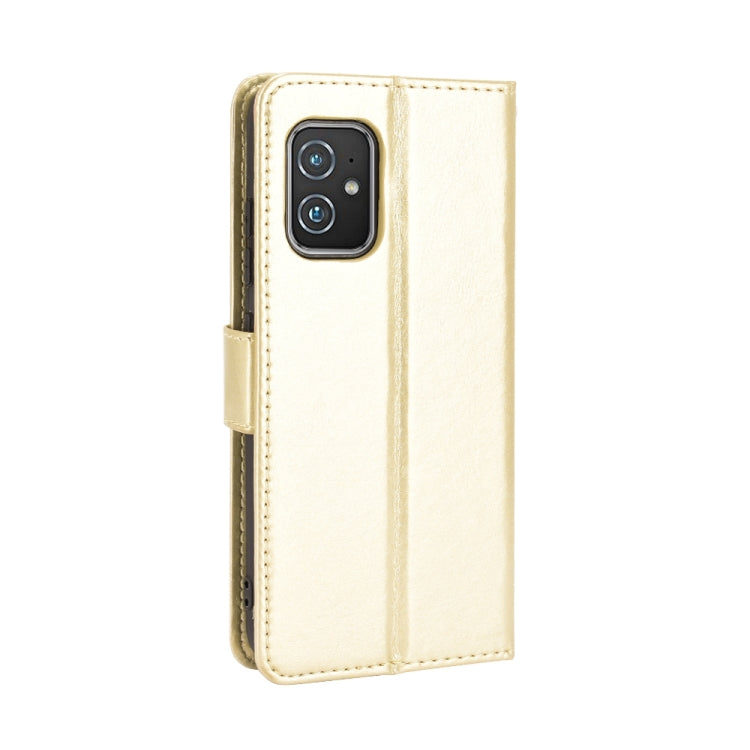 For Asus Zenfone 8 ZS590KS Crazy Horse Texture Horizontal Flip Leather Case with Holder & Card Slots & Lanyard