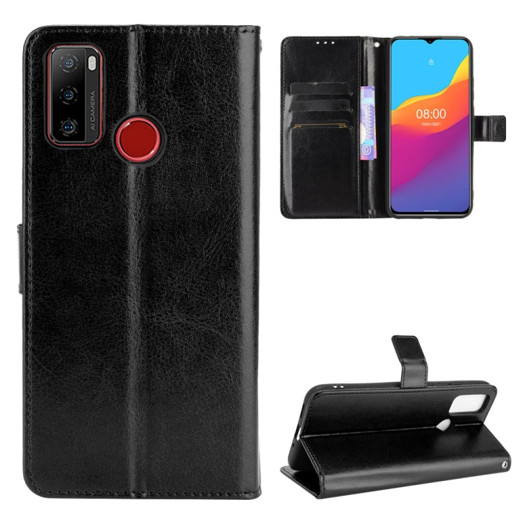 For Ulefone Note 10 Crazy Horse Texture Horizontal Flip Leather Case with Holder & Card Slots & Lanyard