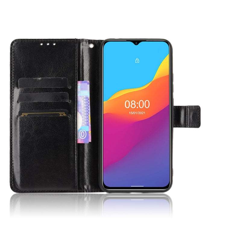 For Ulefone Note 10 Crazy Horse Texture Horizontal Flip Leather Case with Holder & Card Slots & Lanyard