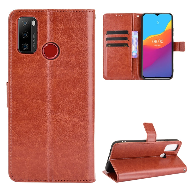 For Ulefone Note 10 Crazy Horse Texture Horizontal Flip Leather Case with Holder & Card Slots & Lanyard