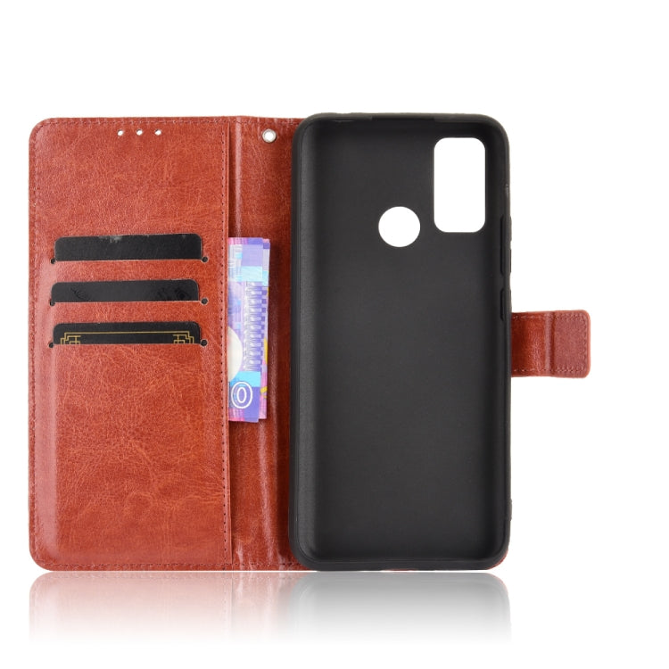 For Ulefone Note 10 Crazy Horse Texture Horizontal Flip Leather Case with Holder & Card Slots & Lanyard