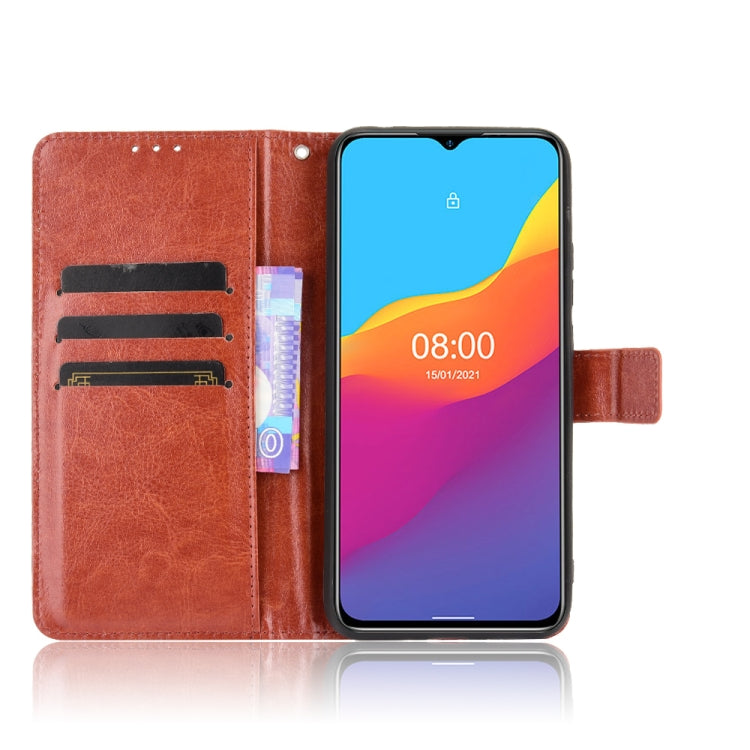 For Ulefone Note 10 Crazy Horse Texture Horizontal Flip Leather Case with Holder & Card Slots & Lanyard