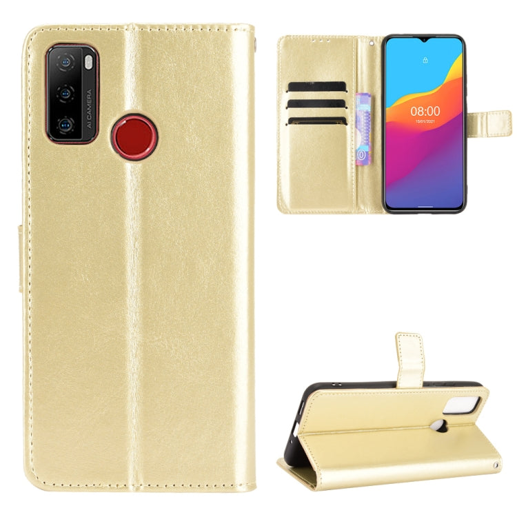 For Ulefone Note 10 Crazy Horse Texture Horizontal Flip Leather Case with Holder & Card Slots & Lanyard