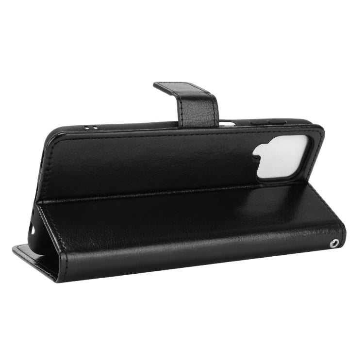 For Samsung Galaxy A22 4G Crazy Horse Texture Horizontal Flip Leather Case with Holder & Card Slots & Lanyard