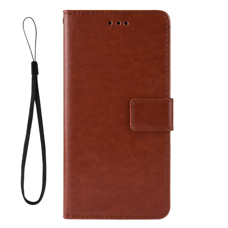 For Samsung Galaxy A22 4G Crazy Horse Texture Horizontal Flip Leather Case with Holder & Card Slots & Lanyard