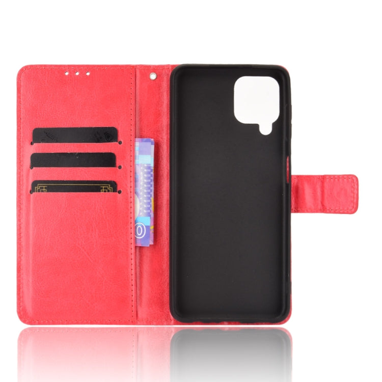 For Samsung Galaxy A22 4G Crazy Horse Texture Horizontal Flip Leather Case with Holder & Card Slots & Lanyard