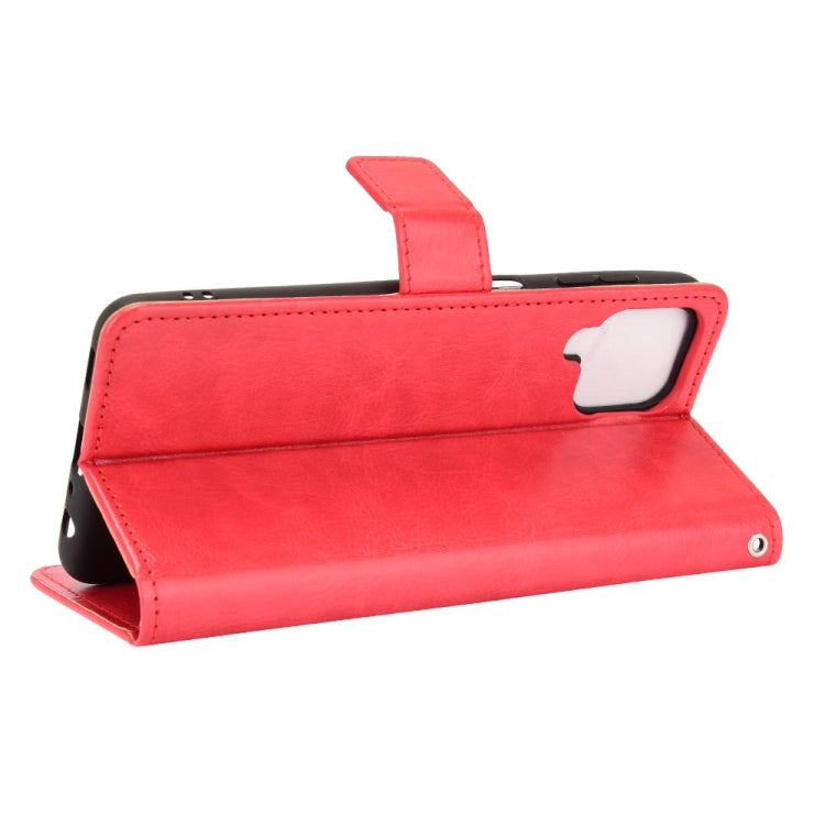 For Samsung Galaxy A22 4G Crazy Horse Texture Horizontal Flip Leather Case with Holder & Card Slots & Lanyard