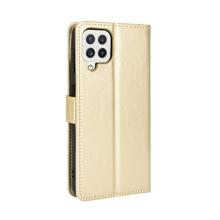 For Samsung Galaxy A22 4G Crazy Horse Texture Horizontal Flip Leather Case with Holder & Card Slots & Lanyard