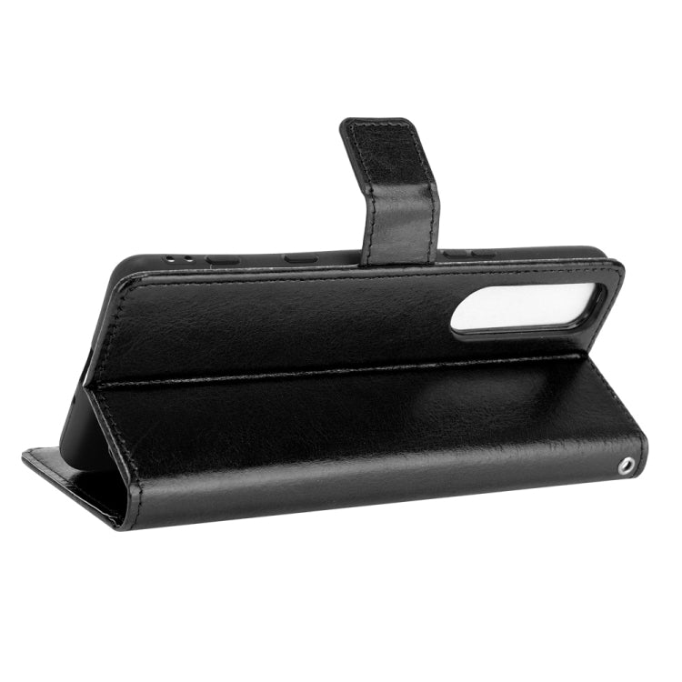 For Sony Xperia 5 III Crazy Horse Texture Horizontal Flip Leather Case with Holder & Card Slots & Lanyard