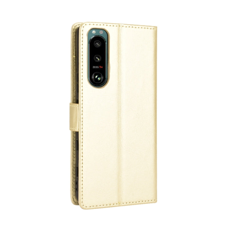 For Sony Xperia 5 III Crazy Horse Texture Horizontal Flip Leather Case with Holder & Card Slots & Lanyard