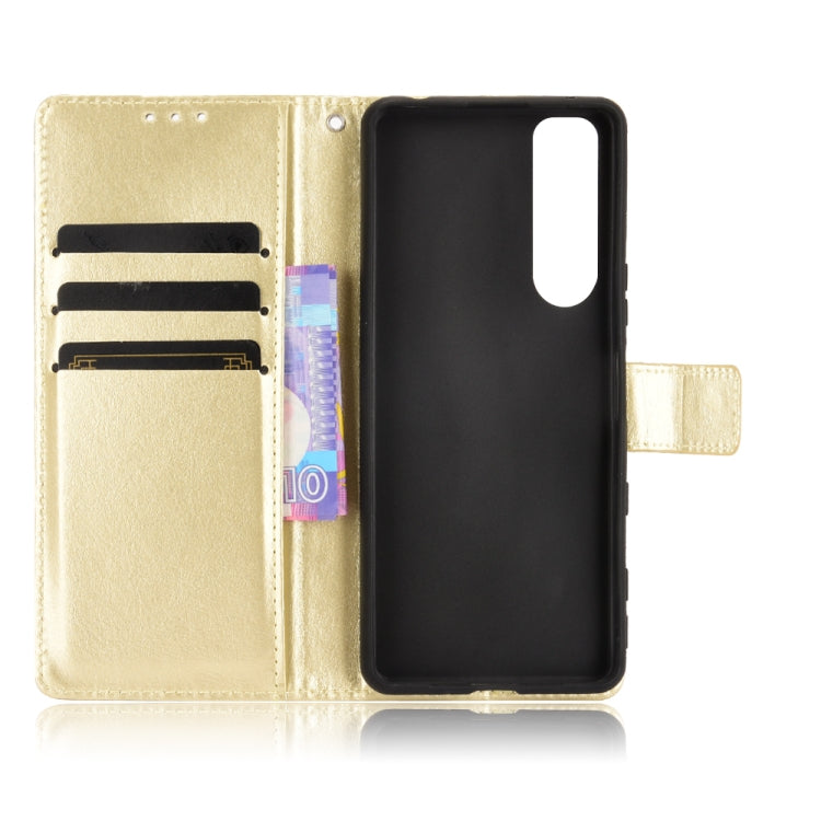 For Sony Xperia 5 III Crazy Horse Texture Horizontal Flip Leather Case with Holder & Card Slots & Lanyard