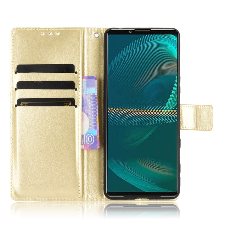 For Sony Xperia 5 III Crazy Horse Texture Horizontal Flip Leather Case with Holder & Card Slots & Lanyard
