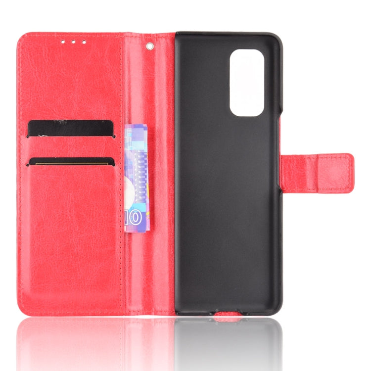 For Xiaomi Mi Mix Fold Crazy Horse Texture Horizontal Flip Leather Case with Holder & Card Slots & Lanyard