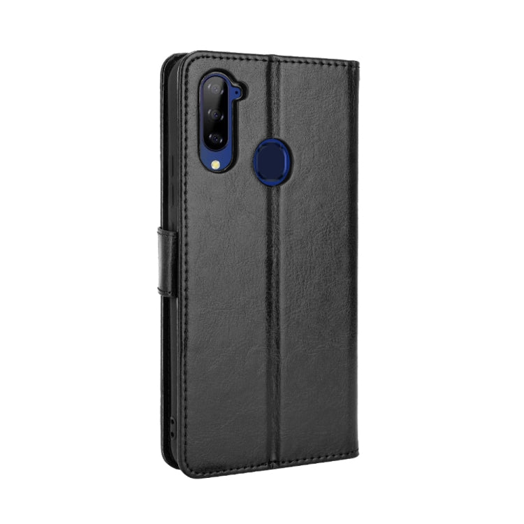 For ZTE Libero 5G Crazy Horse Texture Horizontal Flip Leather Case with Holder & Card Slots & Lanyard