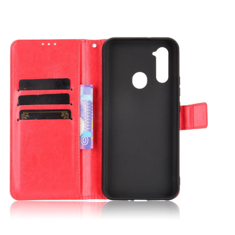 For ZTE Libero 5G Crazy Horse Texture Horizontal Flip Leather Case with Holder & Card Slots & Lanyard