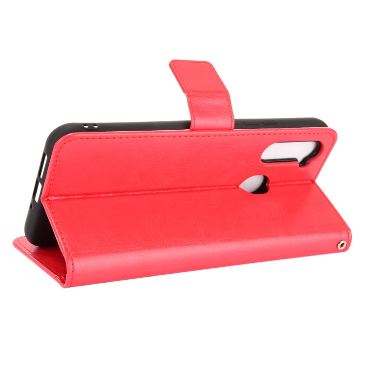 For ZTE Libero 5G Crazy Horse Texture Horizontal Flip Leather Case with Holder & Card Slots & Lanyard