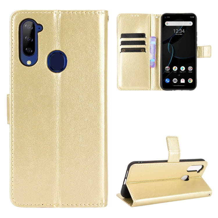 For ZTE Libero 5G Crazy Horse Texture Horizontal Flip Leather Case with Holder & Card Slots & Lanyard