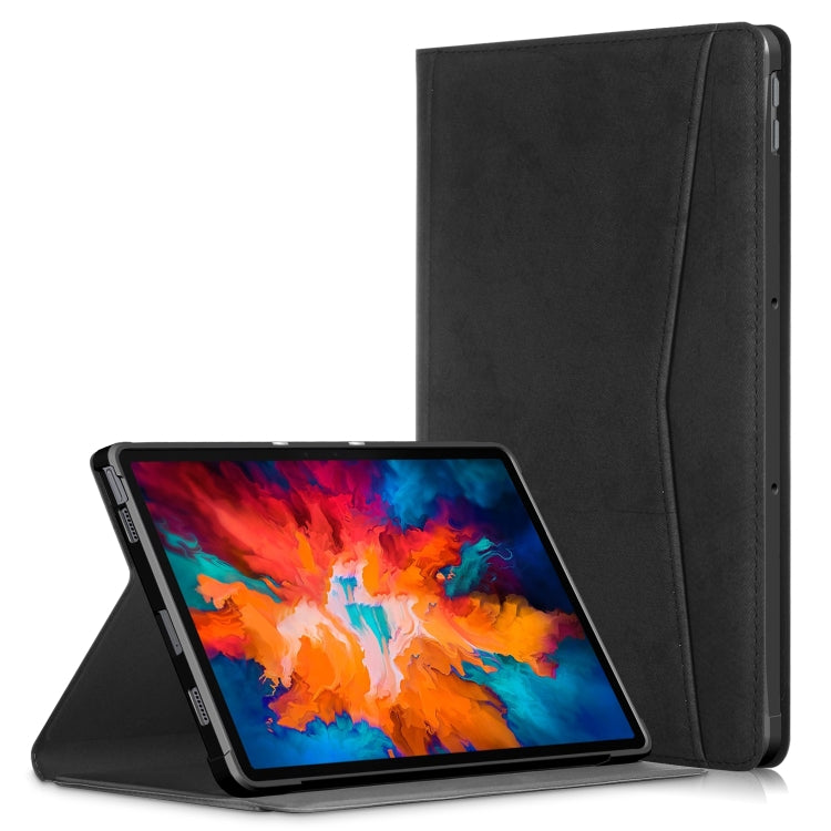 For Lenovo Tab P11 Pro TB-J716F / J706F Marble Cloth Texture TPU Horizontal Flip Leather Case with Holder & Sleep / Wake-up Function
