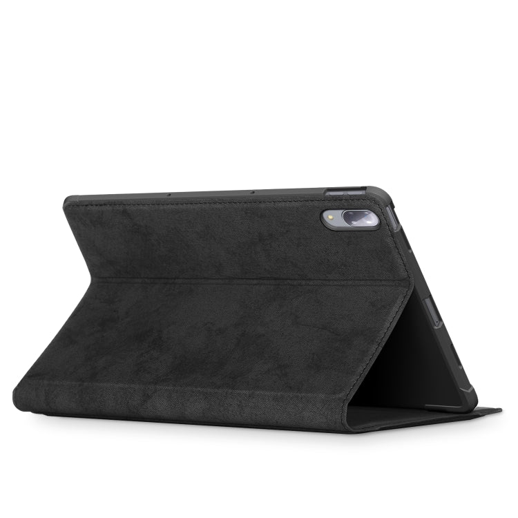 For Lenovo Tab P11 Pro TB-J716F / J706F Marble Cloth Texture TPU Horizontal Flip Leather Case with Holder & Sleep / Wake-up Function