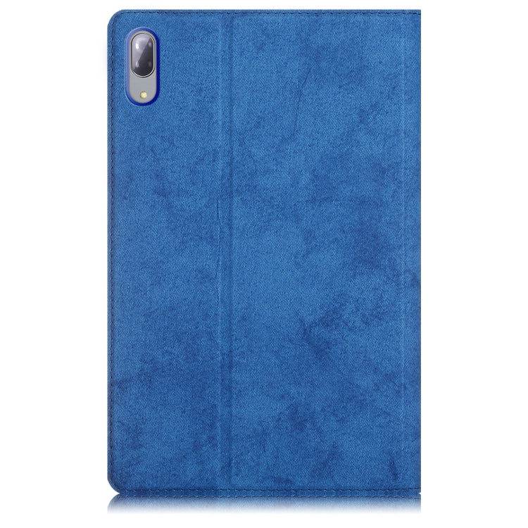 For Lenovo Tab P11 Pro TB-J716F / J706F Marble Cloth Texture TPU Horizontal Flip Leather Case with Holder & Sleep / Wake-up Function