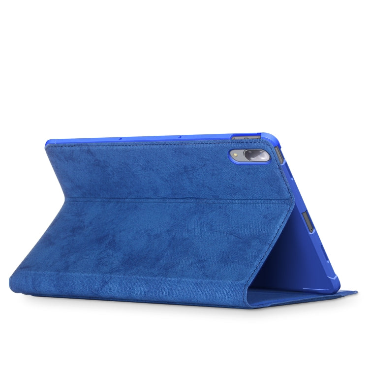 For Lenovo Tab P11 Pro TB-J716F / J706F Marble Cloth Texture TPU Horizontal Flip Leather Case with Holder & Sleep / Wake-up Function