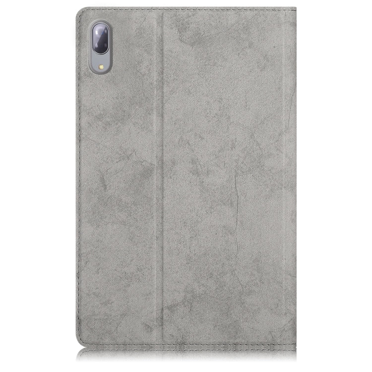 For Lenovo Tab P11 Pro TB-J716F / J706F Marble Cloth Texture TPU Horizontal Flip Leather Case with Holder & Sleep / Wake-up Function