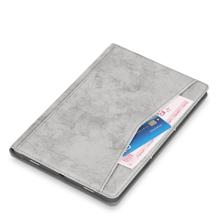 For Lenovo Tab P11 Pro TB-J716F / J706F Marble Cloth Texture TPU Horizontal Flip Leather Case with Holder & Sleep / Wake-up Function