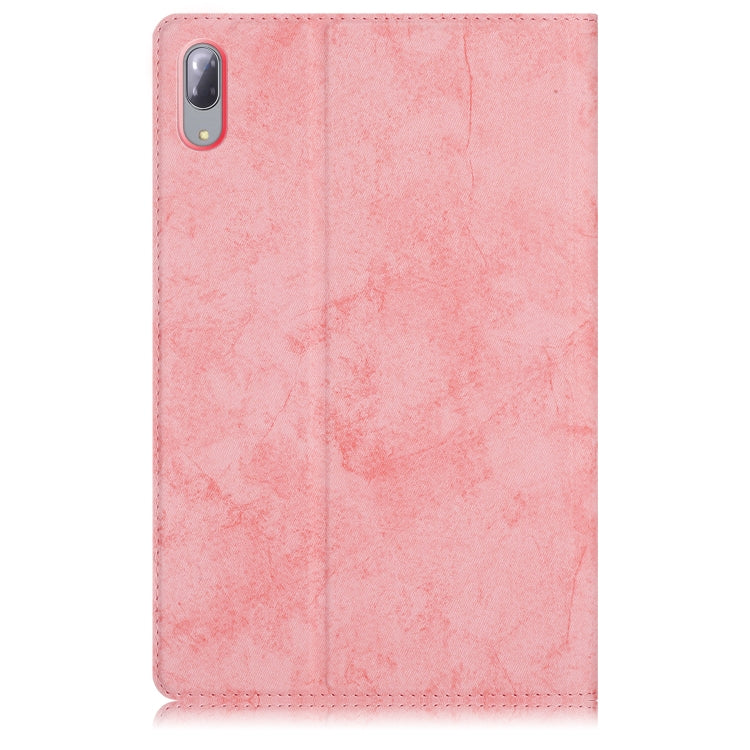 For Lenovo Tab P11 Pro TB-J716F / J706F Marble Cloth Texture TPU Horizontal Flip Leather Case with Holder & Sleep / Wake-up Function