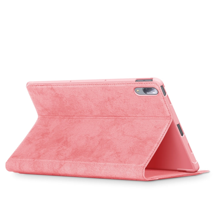 For Lenovo Tab P11 Pro TB-J716F / J706F Marble Cloth Texture TPU Horizontal Flip Leather Case with Holder & Sleep / Wake-up Function