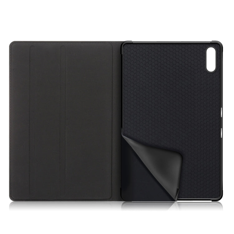 For Lenovo Tab P11 Pro TB-J716F / J706F Marble Cloth Texture TPU Horizontal Flip Leather Case with Holder & Sleep / Wake-up Function