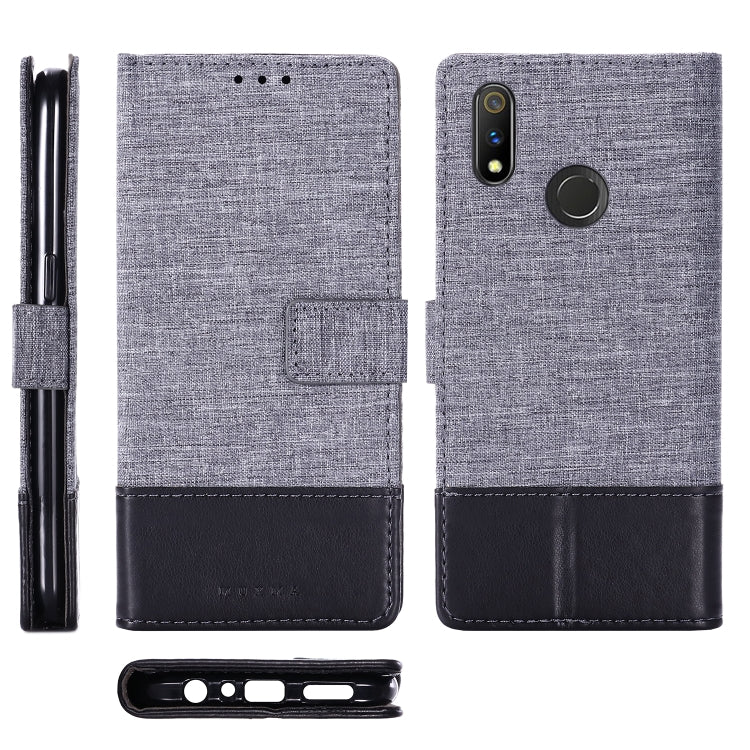 For OPPO Realme 3 Pro MUXMA MX102 Horizontal Flip Canvas Leather Case with Stand & Card Slot & Wallet Function