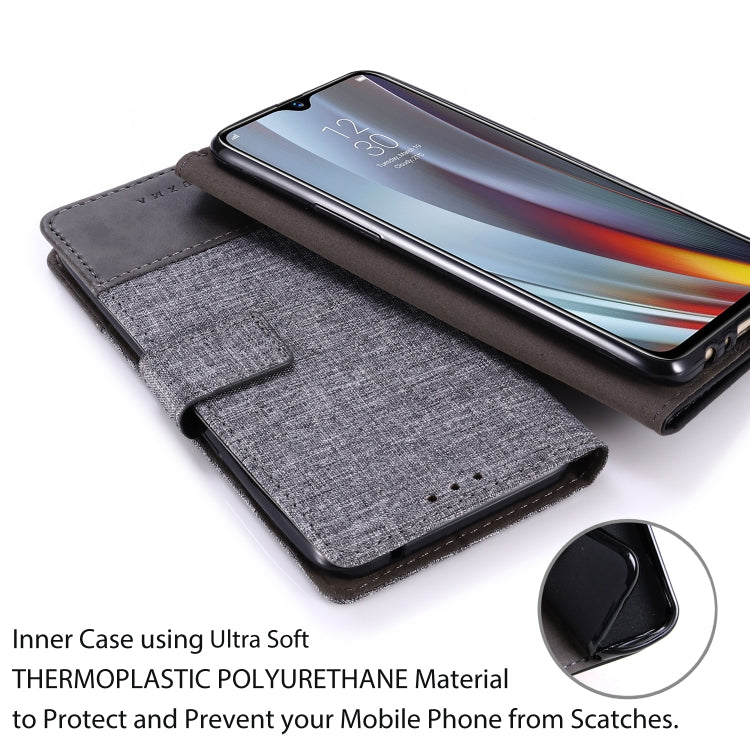 For OPPO Realme 3 Pro MUXMA MX102 Horizontal Flip Canvas Leather Case with Stand & Card Slot & Wallet Function
