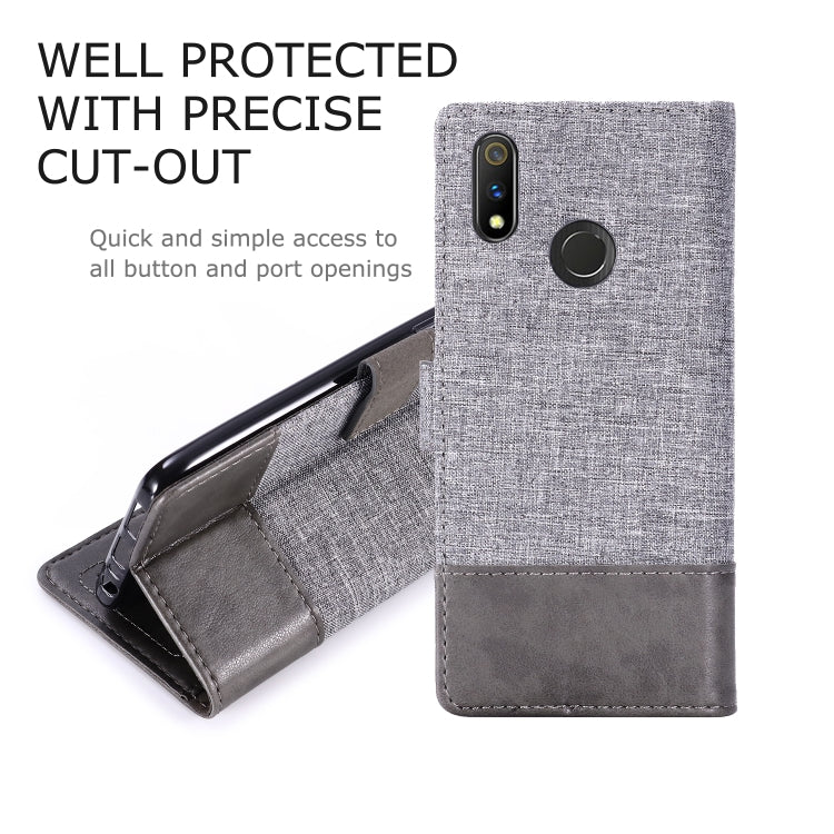 For OPPO Realme 3 Pro MUXMA MX102 Horizontal Flip Canvas Leather Case with Stand & Card Slot & Wallet Function