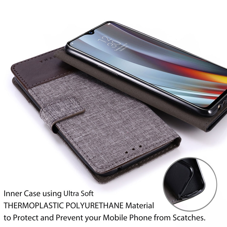 For OPPO Realme 3 Pro MUXMA MX102 Horizontal Flip Canvas Leather Case with Stand & Card Slot & Wallet Function