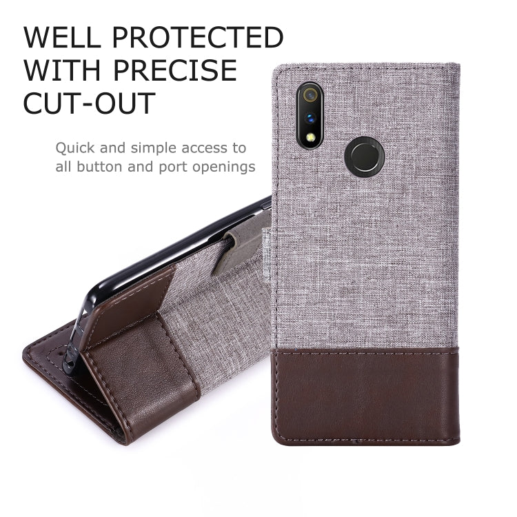 For OPPO Realme 3 Pro MUXMA MX102 Horizontal Flip Canvas Leather Case with Stand & Card Slot & Wallet Function