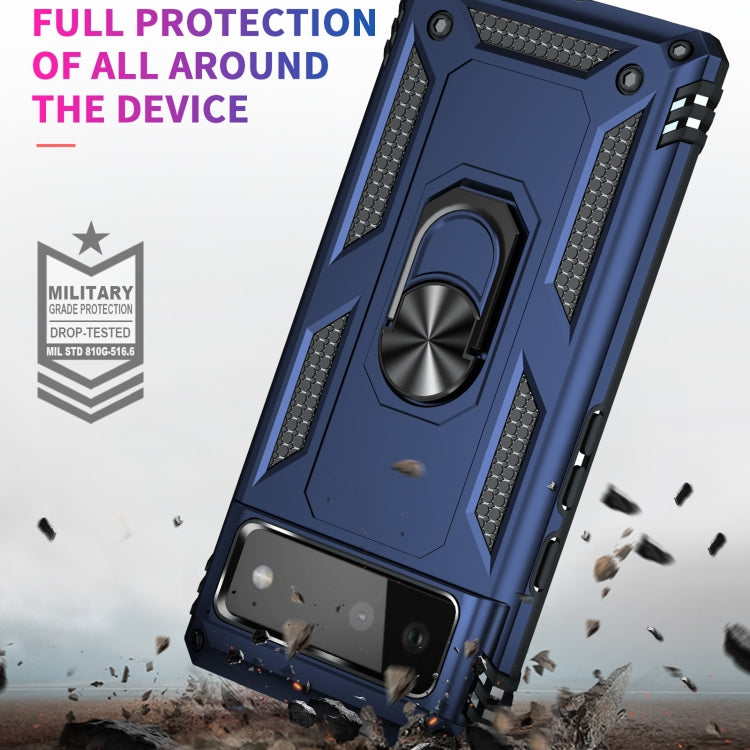 For Google Pixel 6 Shockproof TPU + PC Protective Case with 360 Degree Rotating Holder